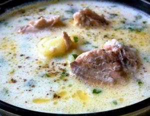 Лёгкий, тёплый, нежный рыбный суп