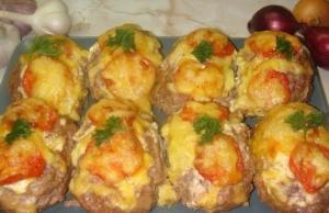 Мясные зразы по-французски