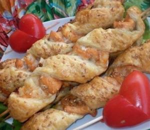 Рыбные шашлычки
