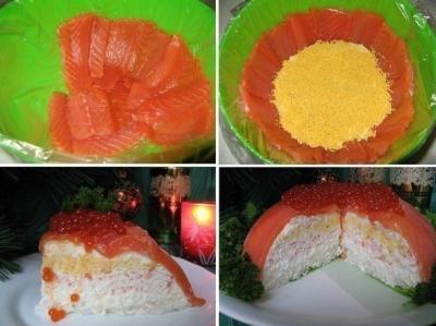 Рыбный торт