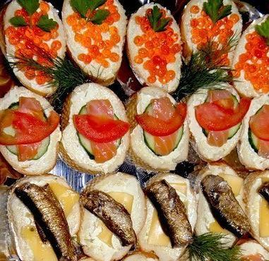 Бутерброды закусочные для любителей рыбки