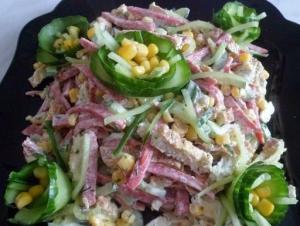 Вкусный и простой салатик