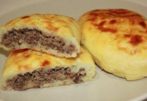 Картофельные зразы с печёночной начинкой