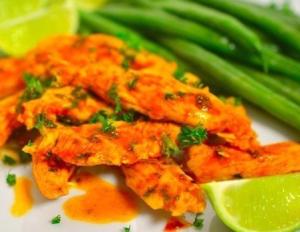Куриное филе с лимоном и чесноком