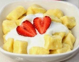 Ленивые вареники с манкой