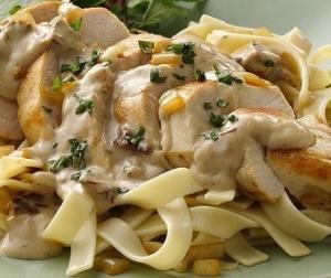 Паста "Альфредо" с курицей