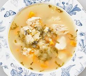 Суп из красной рыбы с яблоками