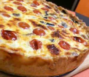 Киш - лорен с курицей и грибами