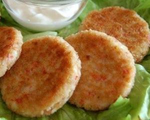 Котлеты из крабовых палочек
