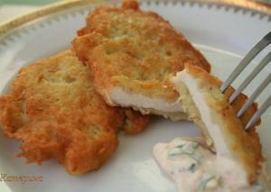 Куриная отбивная в картофельном кляре