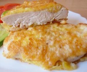 Куриные отбивные в сырном кляре