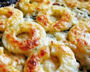 Курочка, запеченная под ананасами
