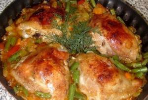 Курочка с овощами