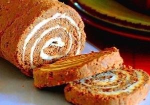 Печёночный рулет с сырной начинкой