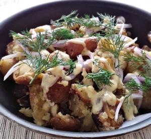 Пюре с хреном и укропом