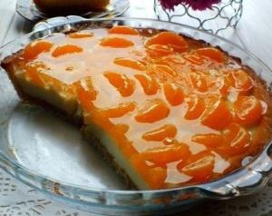 Тарт с мандаринами