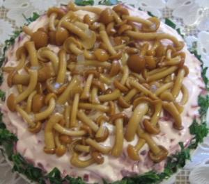 салат "Грибной дождь"