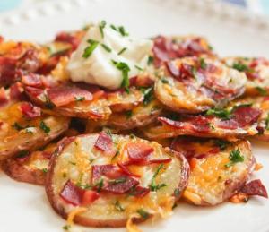 Закуска из печёного картофеля