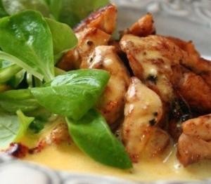 Курица с апельсиново-йогуртовым соусом