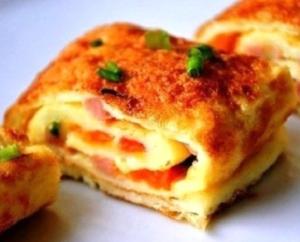 Омлет с ветчиной и сыром