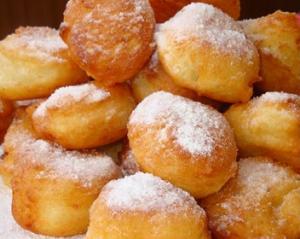 Пончики с яблоком
