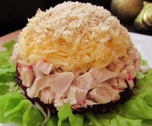 Салат "Кучеряшка"