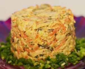 Салат "Лисичка"