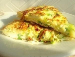 Омлет с кабачками