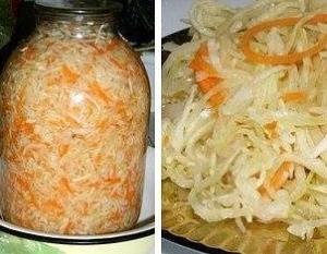Быстрая квашеная капуста