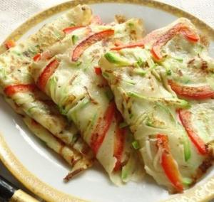 Вкусные блины с припеком
