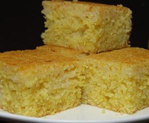 Простой лимонный пирог из манки