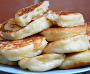 Пышные оладушки на кефире