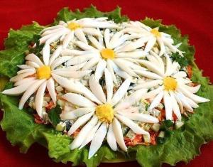 Салат «Ромашковое поле»