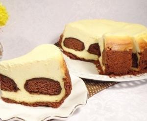 Творожный чизкейк с шоколадными пряниками