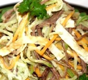 Мясной салат "Загадка"