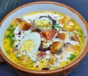 Сливочный суп с курицей