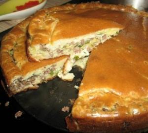 Супер нежный пирог с капустой и мясом