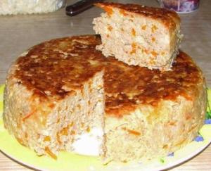 Запеканка мясная