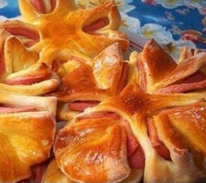 Колбасные "цветочки"