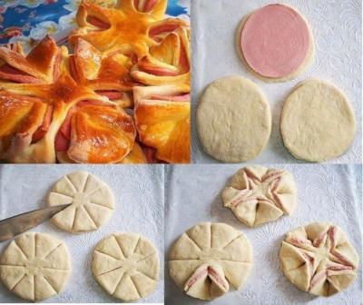 Колбасные "цветочки"