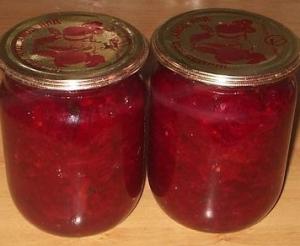 Салат из свеклы с яблоками на зиму