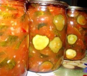Маринованные огурцы в томатном соусе