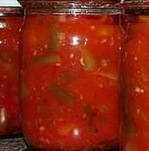 Лобио из стручковой фасоли со сладким перцем