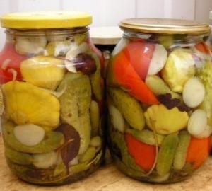Маринованные овощи на зиму