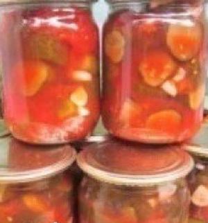 Огурцы в томате на зиму