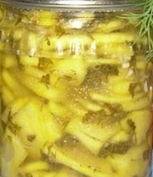 Острые кабачки на зиму