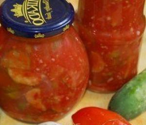 Салат с огурцами «Зимняя сказка» на зиму