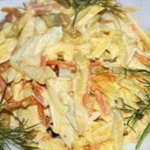 Салат «Чудо» с копченой курицей
