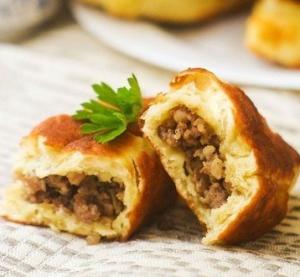 Жареные пирожки с мясом