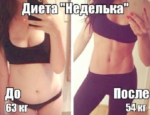 Диета «Неделька»
